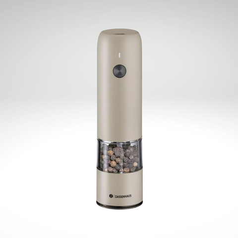 "Koln" Electric Salt or Pepper Mill, Gray, 5.5" H, 1.5" dia.
