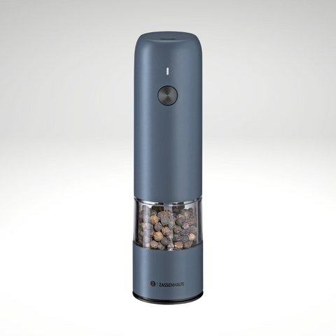 "Koln" Electric Salt or Pepper Mill, Blue, 5.5" H, 1.5" dia.