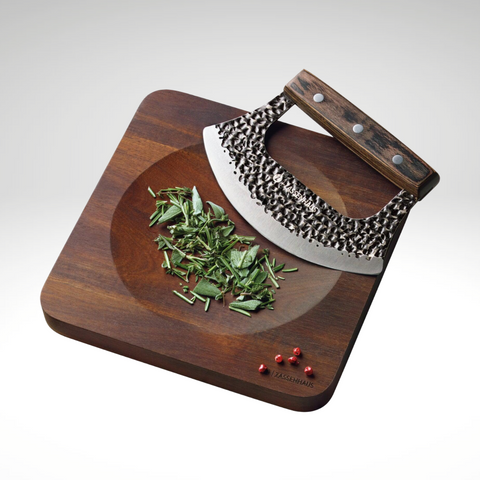 "Mincer" Herb Chopper & Board (Chopper: 6.7" x 4.3"  Board: 7.8" x 7.8")