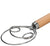 Danish Batter Whisk, Beechwood handle, 13.75