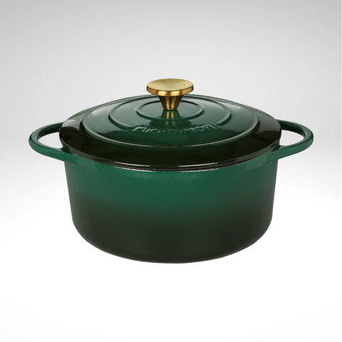 "Provence" Round Dutch Oven, Racing Green, 10" dia., 5.6 qt.