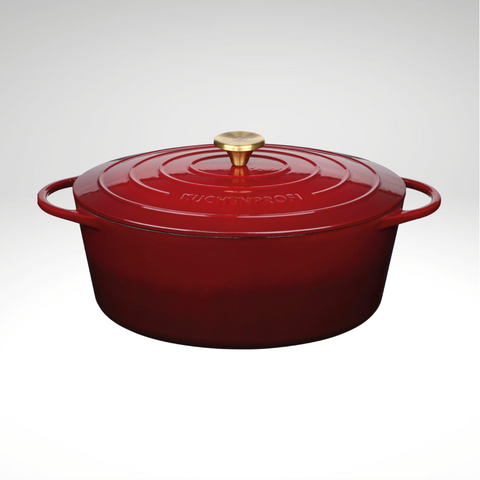 "Provence" Oval Dutch Oven, Burgundy, 13" dia., 7.4 qt.