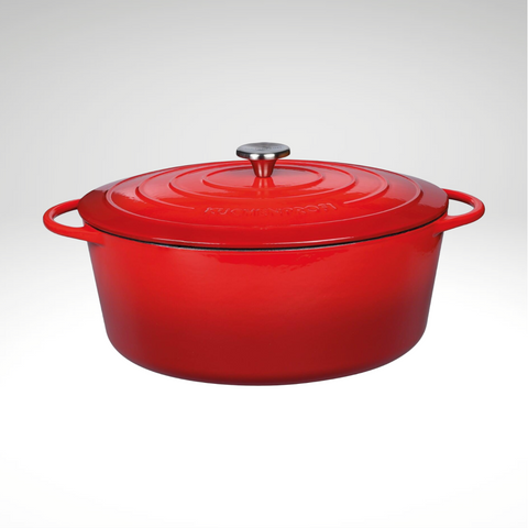 "Provence" Oval Dutch Oven, Classic Red, 13" dia., 7.4 qt.