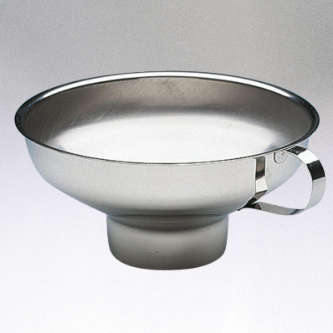Vigor 6 5/8 White Polypropylene Wide Mouth Canning Funnel