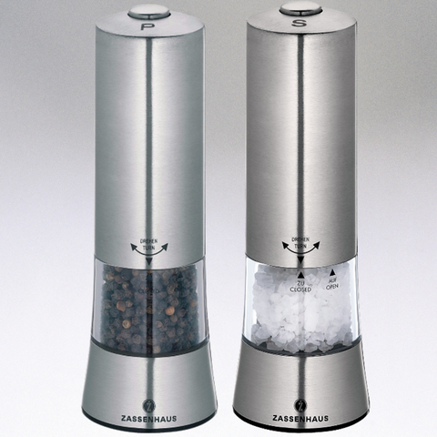 KUCHENPROFI 1.4 in. Dia. x 3.3 in. s/s Acrylic Vienna Salt and Pepper  Shaker Set K3042552800 - The Home Depot