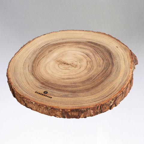 Acacia Wood Round Serving Board - 9" diameter