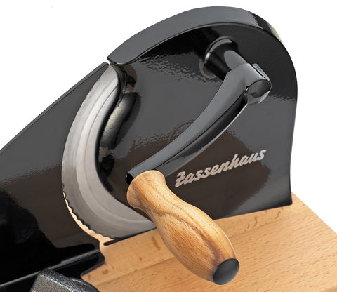 Zassenhaus Manual Bread Slicer, Hand Crank Home Bread Slicer, 11.75 x 8 